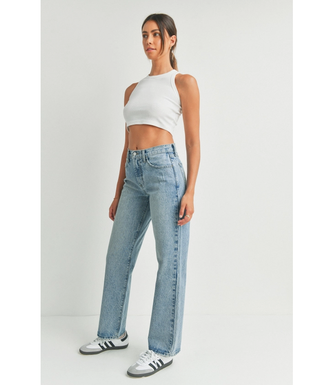 Just Black Denim Relaxed Straight Medium Wash