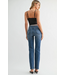 Just Black Denim Mid Rise Stovepipe Straight Leg Medium Wash