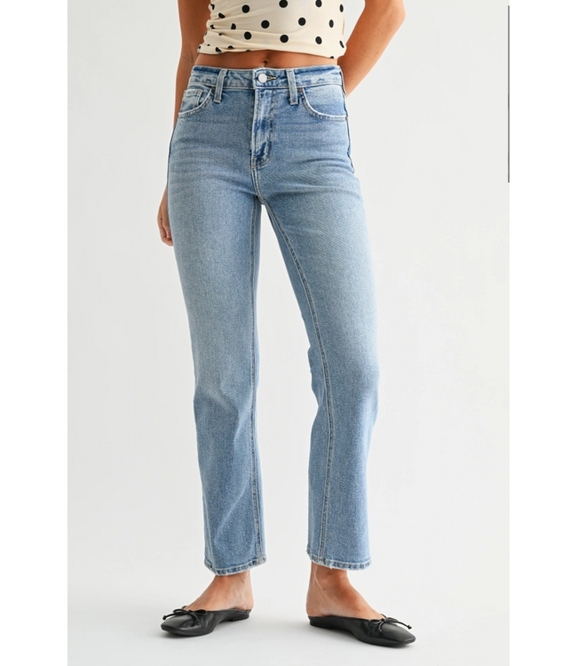 Just Black Denim Slim Cropped Bootcut Light Wash