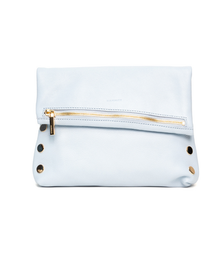 Hammitt VIP Clutch Medium - Hazy Blue/Gold
