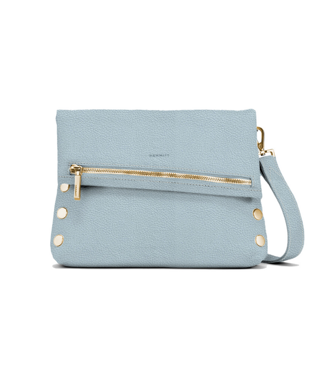 Hammitt VIP Clutch Medium - Hazy Blue/Gold