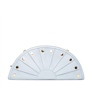 Hammitt Shelley Clutch - Hazy Blue/Gold