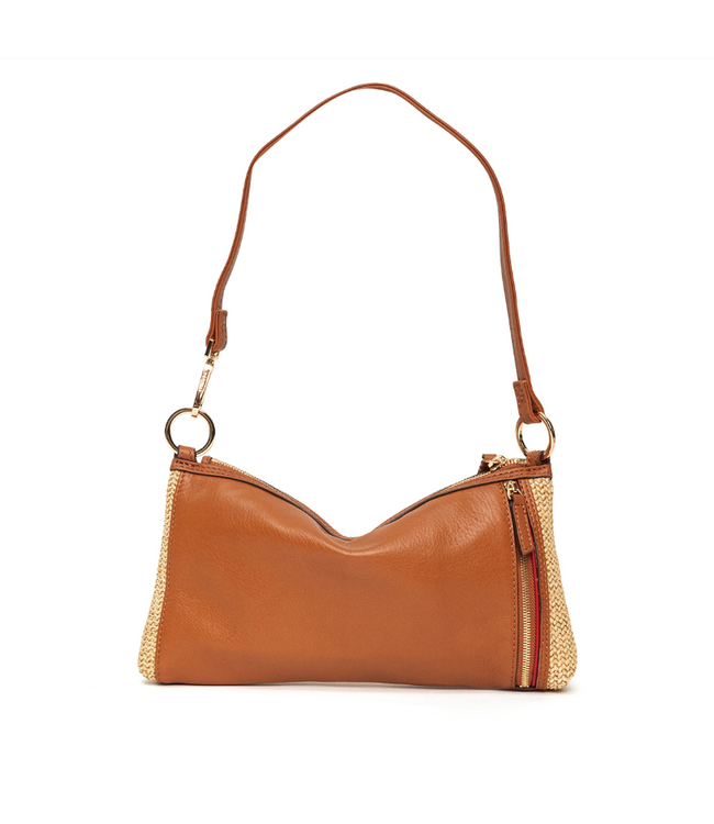 Hammitt Kyle Handbag Cocoa Raffia/Gold