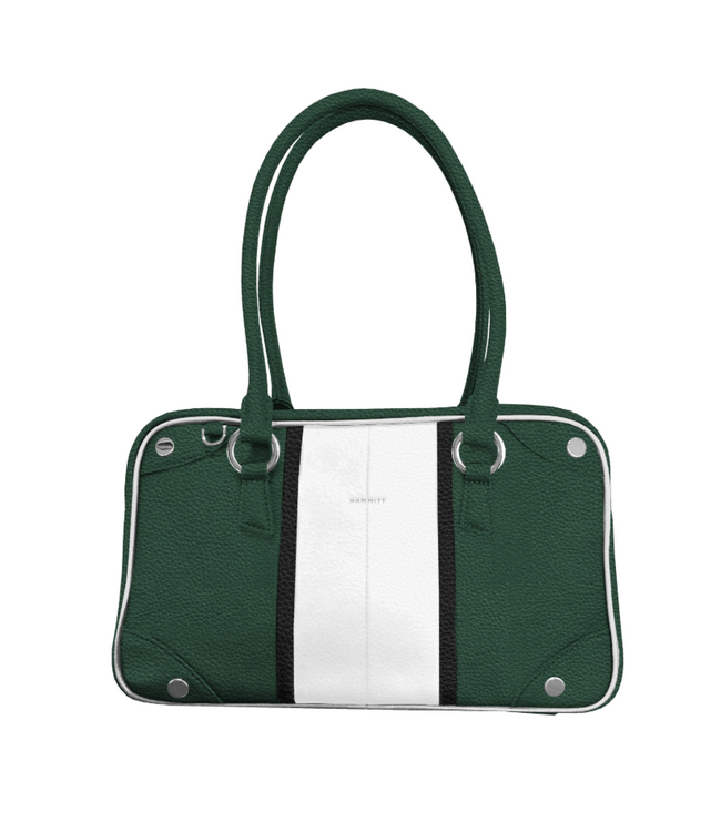 Hammitt Meredith Handbag Medium - Clubhouse Stripe/Silver