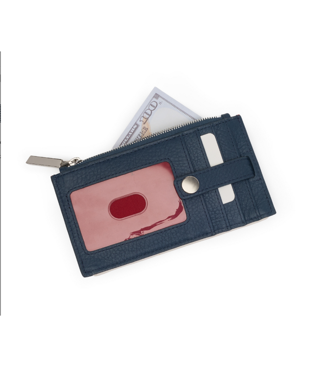 Hammitt 210 West Wallet - Nautical Navy Silver