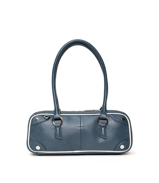 Hammitt Meredith Handbag Small - Nautical Navy Silver