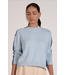 Elan Colorblock Crewneck Sweater Lt Blue
