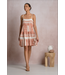 Elan Spaghetti Strap Tie Dress Natural Cayenne