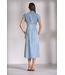 Elan Cap Sleeve Midi Dress Blue