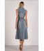 Elan Sleeveless Button Down Midi Dress Denim