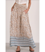 Elan Drawstring Maxi Skirt Blue Whimsy