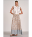 Elan Drawstring Maxi Skirt Blue Whimsy