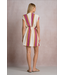 Elan V-Neck Stretch Waist Dress Pink