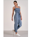 Elan Tank Strap Light Denim Jumpsuit