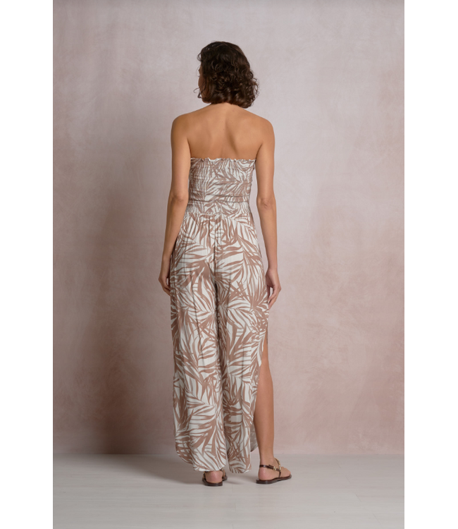 Elan Smocked Strapless Jumper Neutral Bali