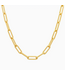 Jen Hansen Demi-Fine Thick Paperclip Chain Gold