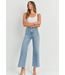 Patch Pocket Wide Leg Jean Med