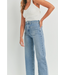 Patch Pocket Wide Leg Jean Med