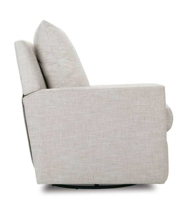 Rowe Furniture by Robin Bruce Lilah Manual Recliner - 11955-89 Tan/Grey Stripe