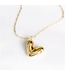 Bess Gold Heart Necklace 20'