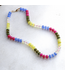 Boardwalk Stone Candy Beaded Necklace 16'