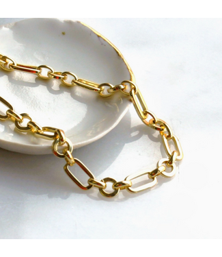 Caris Chunky Gold Chain 18'