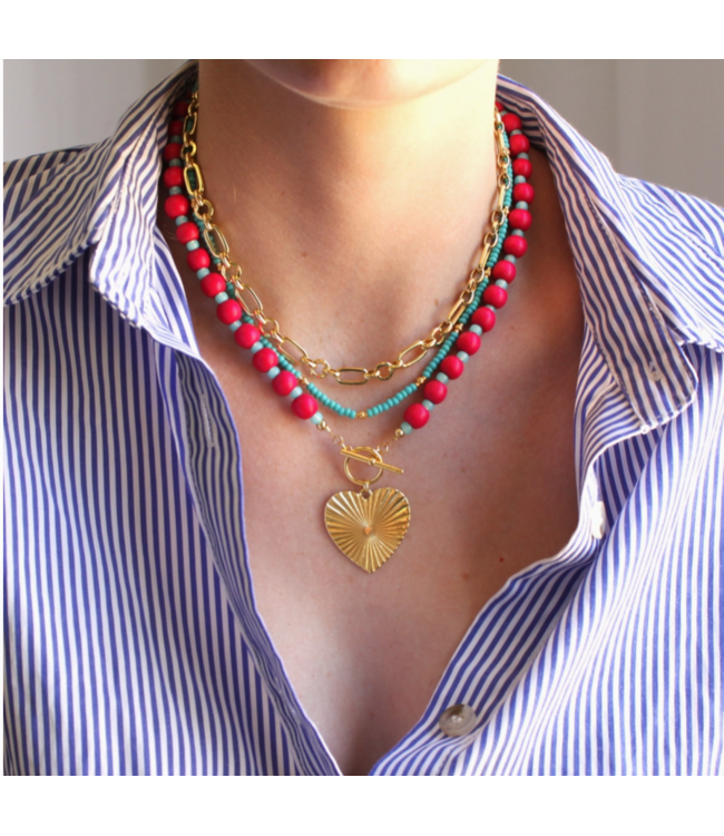 Caris Chunky Gold Chain 18'