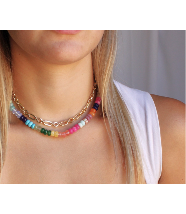 Desert Prism Candy Bead Necklace