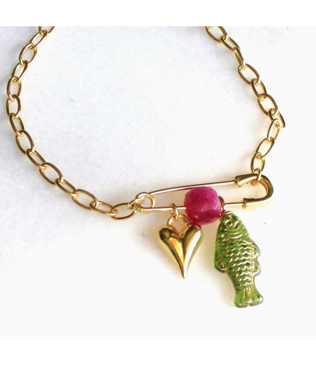 Desert Talisman Charm Necklace 16'