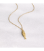 Gold Fish Pendant Necklace Alma 18'