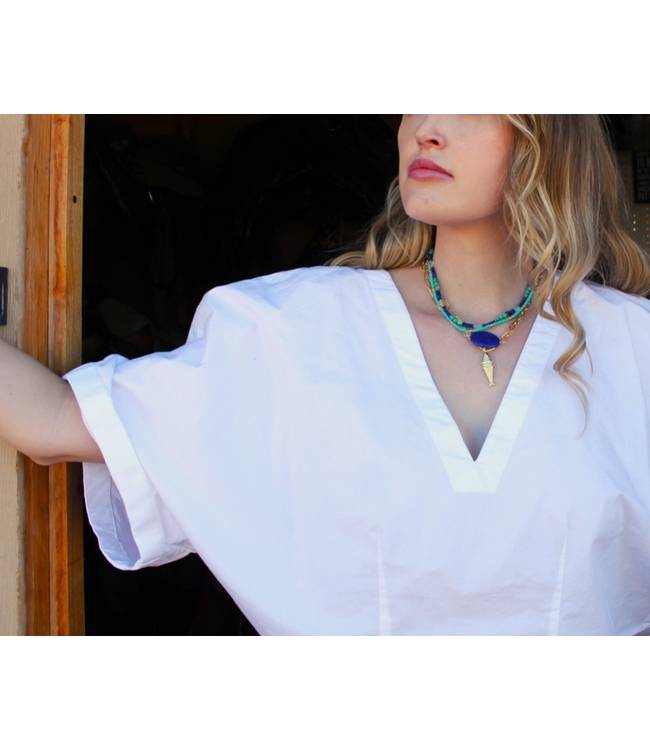 Mara Lapis Necklace 16'