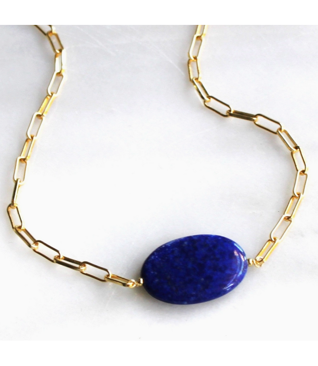 Mara Lapis Necklace 16'