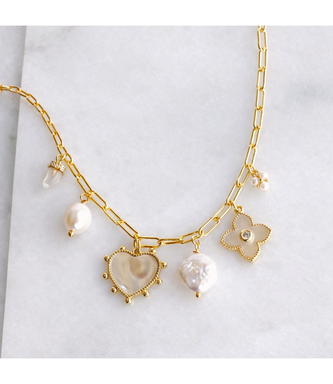 Pearl Charm Necklace