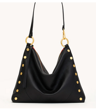 Hammitt Kyle Black BG Red Zip Large