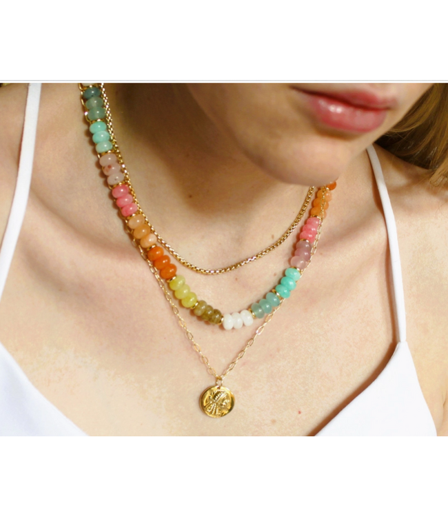 Stone Candy Necklace 16'