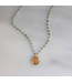 Taryn Turquoise Rosary Necklace 18'