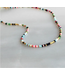 Unity Beaded Necklace - Navy, Green & Pink 16'