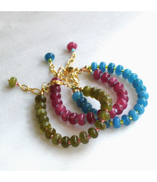 Willow Beaded Stone Candy Bracelet