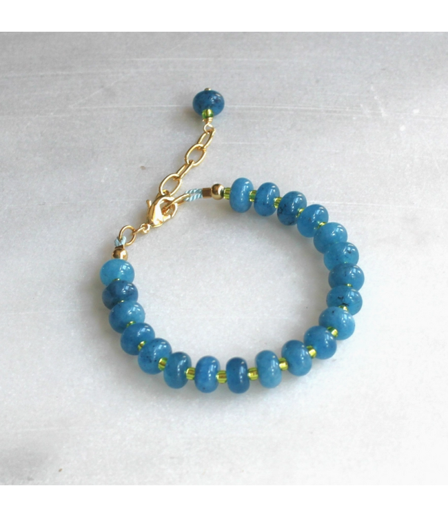 Willow Beaded Stone Candy Bracelet