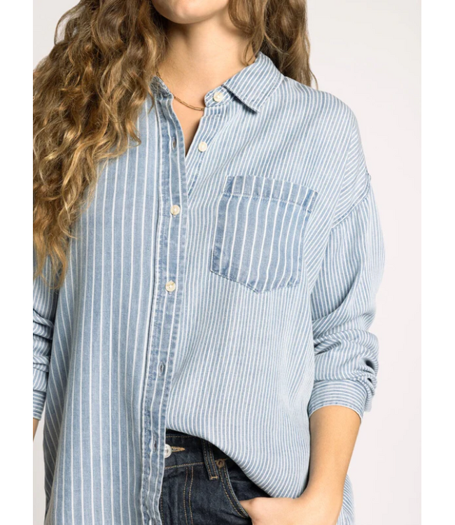 Helena Shirt Blue Stripe Denim