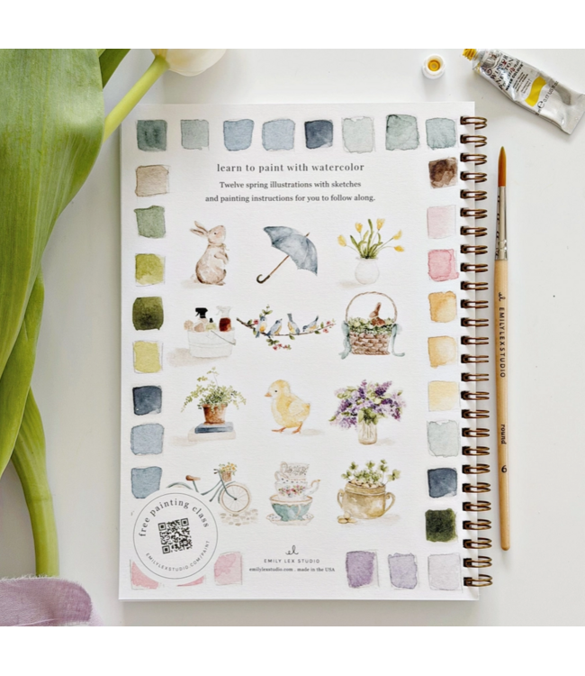 Spring Watercolor Workbook