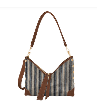 Hammitt Grace Med Cabana Blue/Brushed Gold