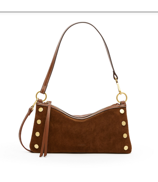 Hammitt Kyle Small Cinnamon Suede/Antique Gold