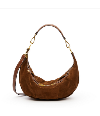 Hammitt Erica MED Cinnamon Suede/Antique Gold