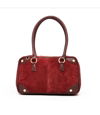 Hammitt Meredith MED Cherrywood Suede/Brushed Gold
