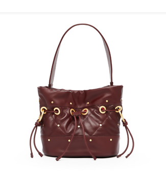 Hammitt Gianna SML Quilted Cherrywood/Brushed Gold