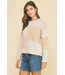 Colorblock Crew Sweater Oatmeal