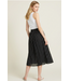 Polka Dot Midi Skirt Black