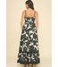 Floral Tiered Maxi Dress Black