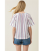 USA Inspired Stripe Blouse White